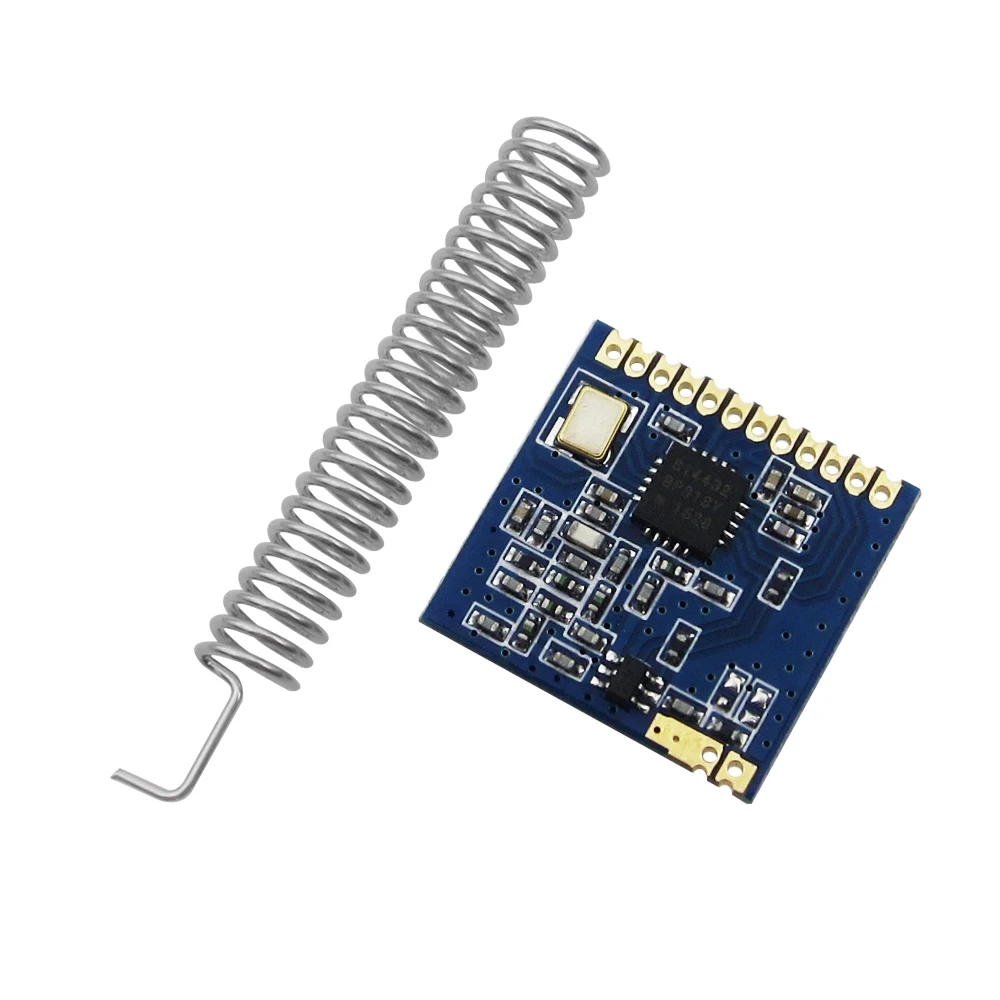 

1 Set Mini SI4432 Remote Wireless Transceiver Communication Module 240MHZ-930MHZ + Spring Antenna, Distance 1000m