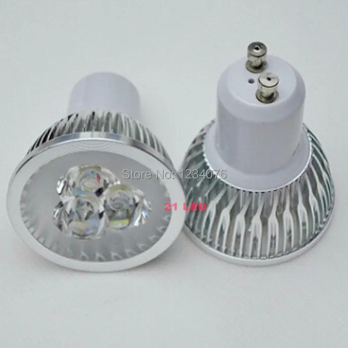 10 шт. CREE Светодиодные лампы E14/GU10/E27/MR16 AC85-265V3 * 3 Вт 9 светодиодные прожектор