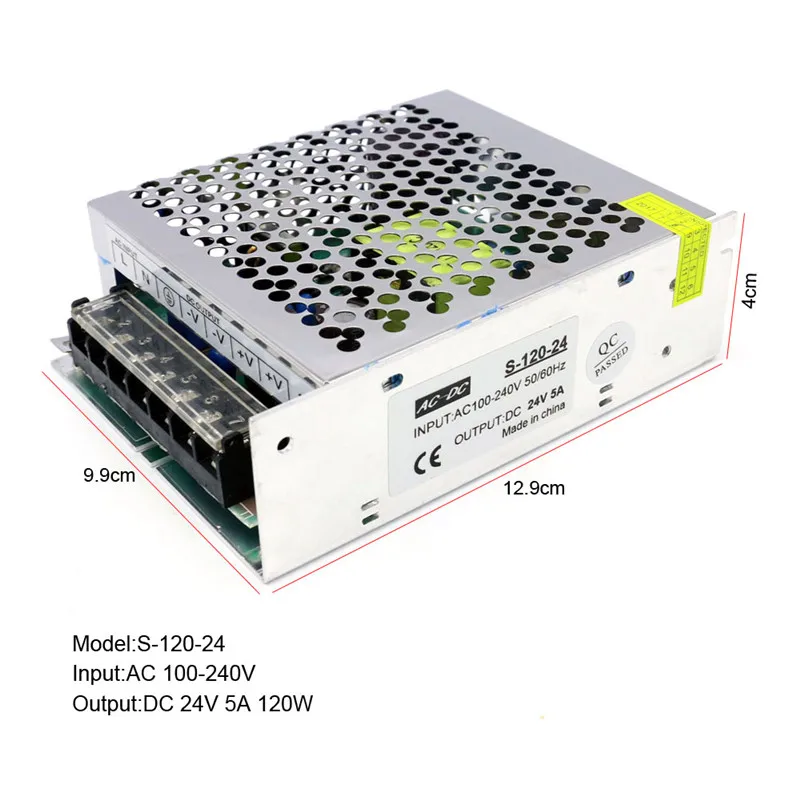 Dc 24V 1A 2A 3A 5A 10A 20A 30A 40A Powe поставка 25 Вт, 50 Вт, 60 Вт 100W 120W 150W 250W 350W 500W 600W 800W 1000W импульсный источник Питание