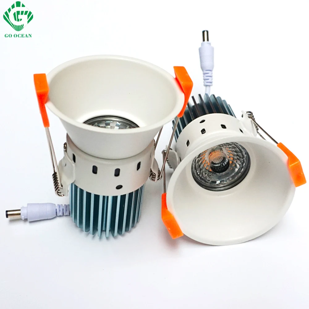 Downlights Встраиваемый проектор 12W Dimmable Spot Ceiling Светильники Светодиодная лампа