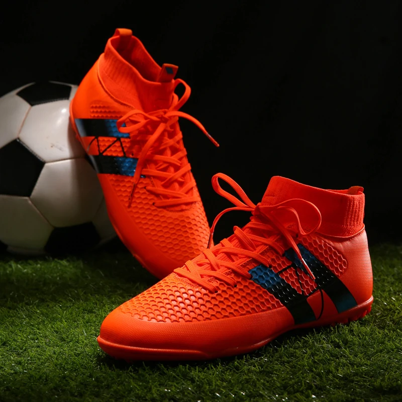 spike soccer football shoes high ankle men crampon boots superfly original cleats futzalki sneakers | Спорт и развлечения