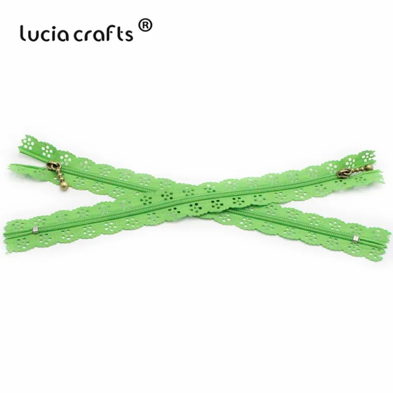 Lucia ремесла 20 см нейлон катушки красивые кружева молнии для DIY сумка портной канализации ремесло розничная J0301