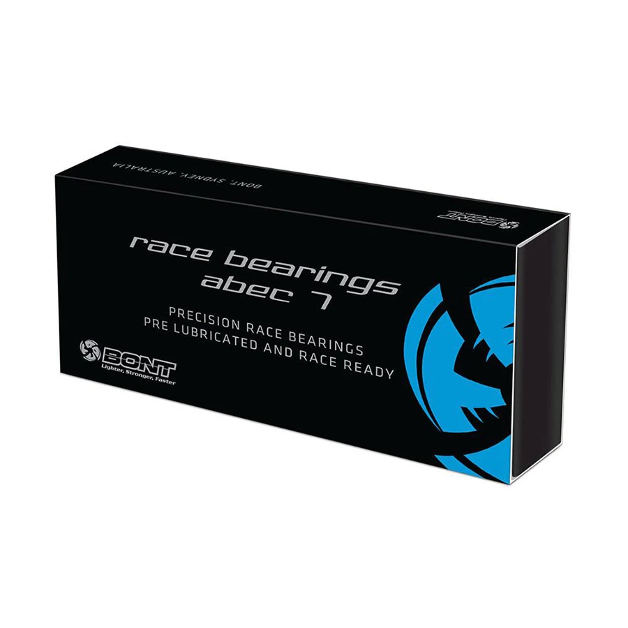 Белый Bont Racing ABEC-7 роликовые подшипники профессиональная Скорость Competetion подшипники для катания на коньках 608zz - Цвет: Белый