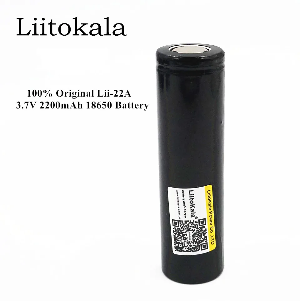 Литий-ионные батареи HK Lii - 22A LiitoKala 3 7 в 18650 2200 мА · ч перезаряжаемая литий-ионная