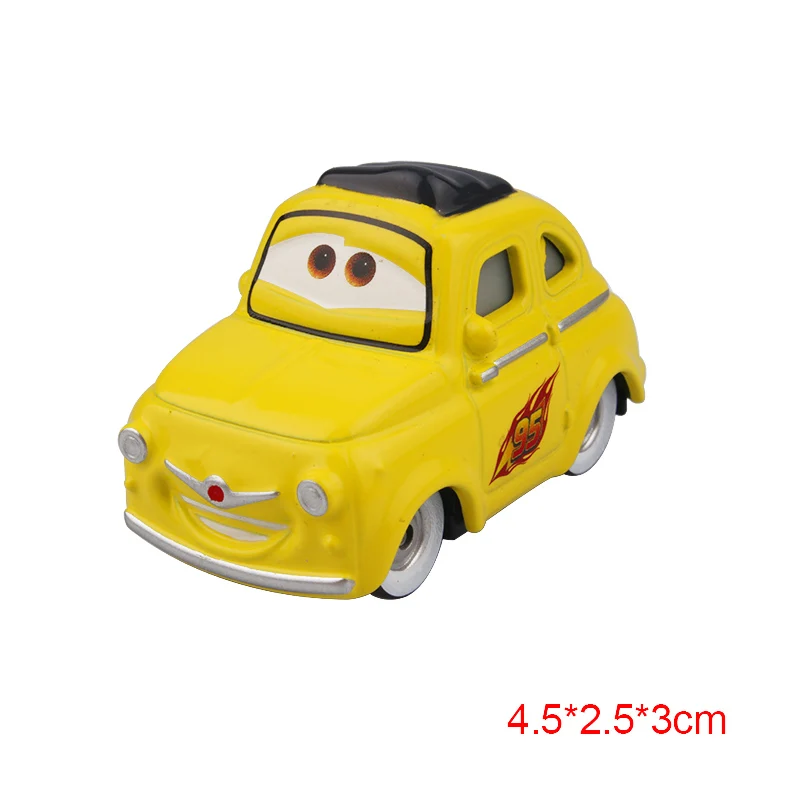 Disney Pixar Cars 2 3 Lightning McQueen Mater Jackson Storm Ramirez 1:55 литая под давлением модель автомобиля из металлического сплава рождественские детские игрушки подарки - Цвет: Luigi