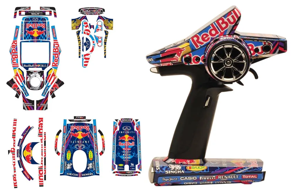 Futaba 4PX/7PX Sanwa M17 Redbull радиоуправляемая наклейка|Детали и аксессуары| |