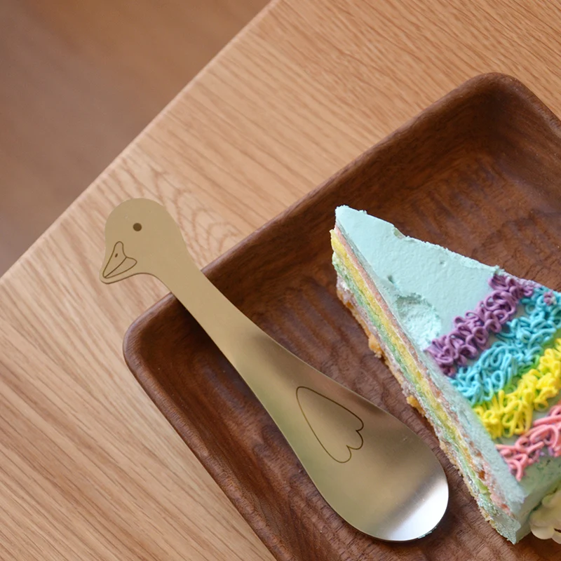 4 шт./упак. креативная детская посуда милая мультяшная нержавеющая сталь для