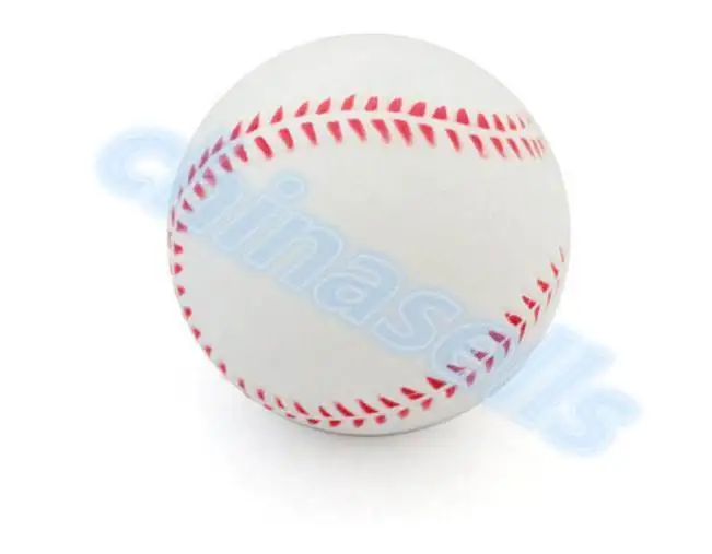 9 дюймовый Белый детский бейсбольный мяч тренировочный из искусственной кожи для - Фото №1