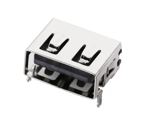 

10pcs USB 2.0 4Pin A Type Length 10.0mm SMT Patch Flat Female Socket Connector Pin Short Body for Data Transmission Charging