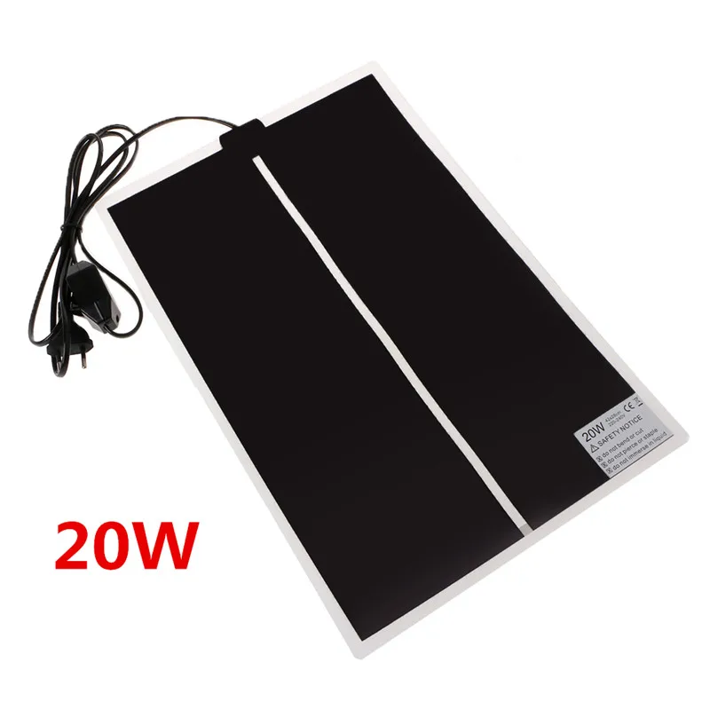 5/7/14/20/28W 220-240V EU Plug Регулируемая Температура Pet Нагревательный мат черепаха амфибии Теплее Кровать Коврик рептилий поставки C42 - Цвет: 20W