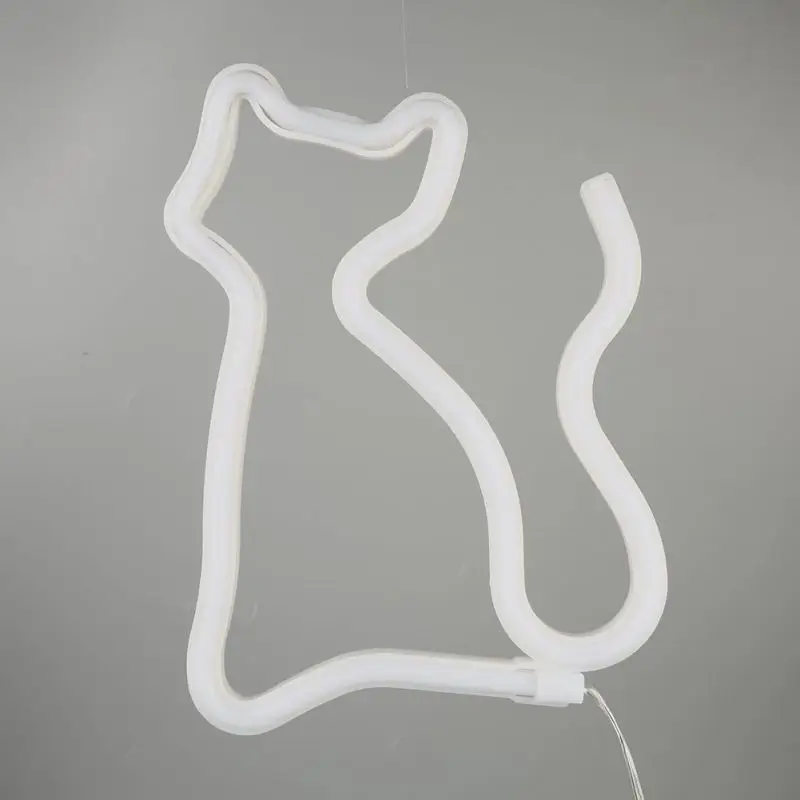 Светодиодный неоновый декоративный Настольный светильник cat модельная лампа с