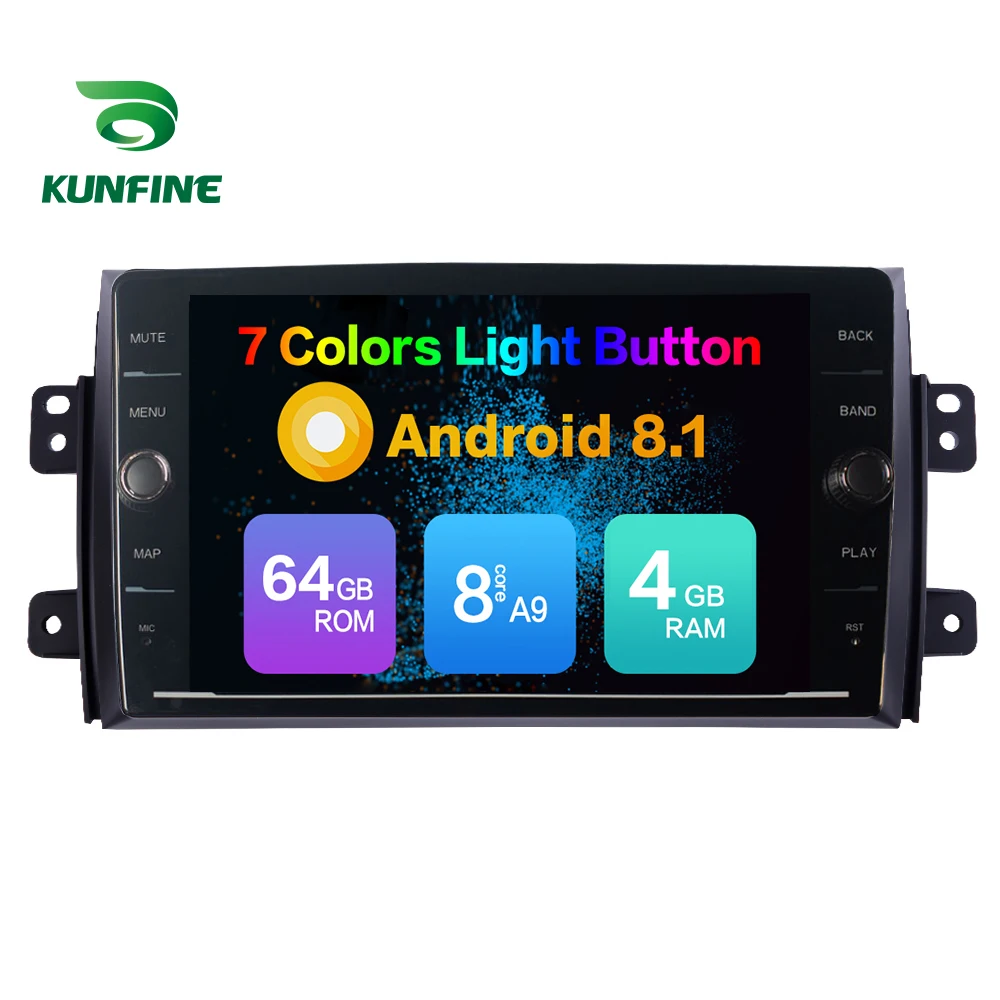 Восьмиядерный ОЗУ 4 ГБ Android 8 1 автомобильный DVD GPS навигационный плеер Deckless стерео