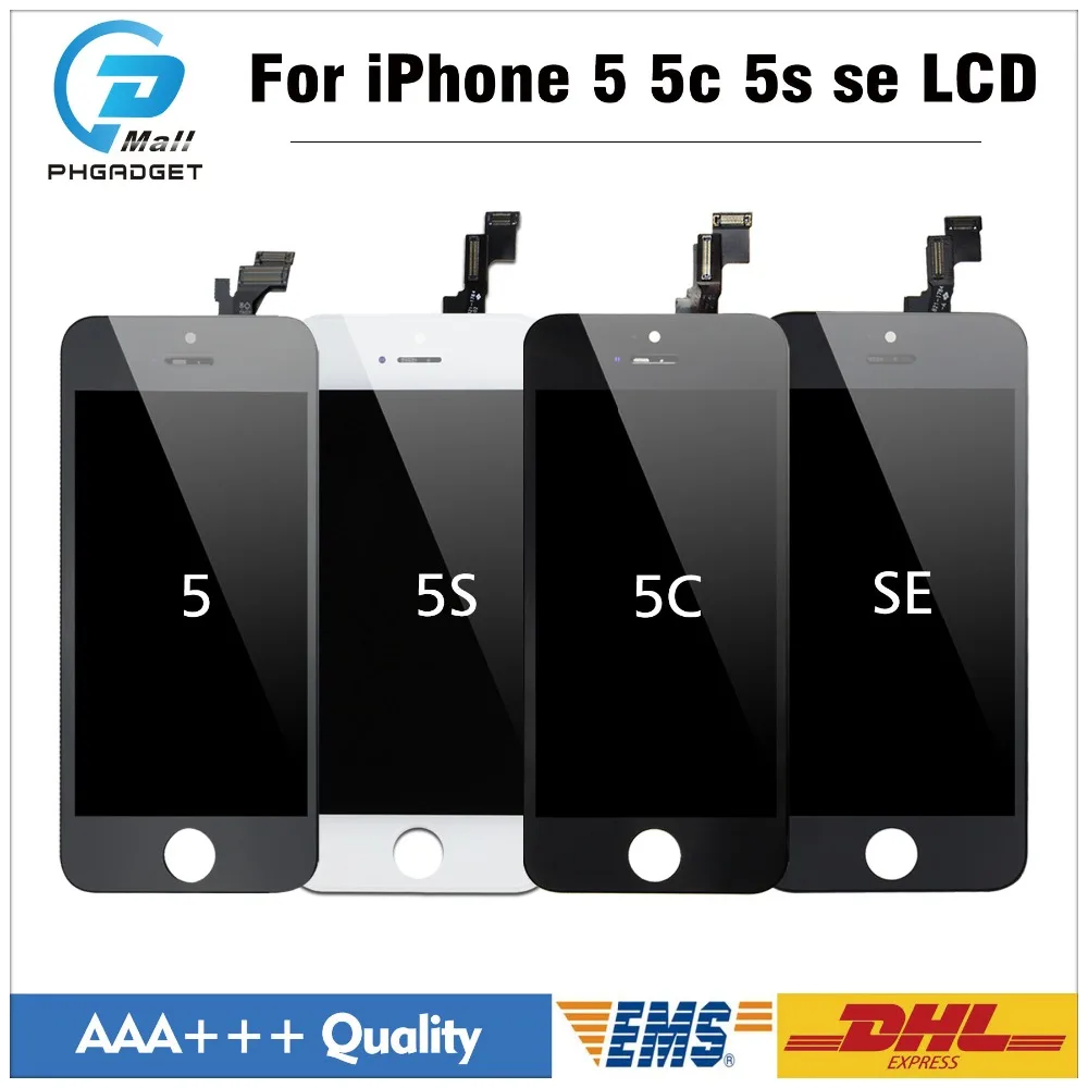 10 шт./лот ЖК дисплей с сенсорным экраном для iPhone 5 5S 5C SE дигитайзер сборка Замена