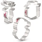 KENIAO Рождественский набор для печенья-2 шт.-лицо Санты, Подарочная коробка, голова оленя-Winer бисквит Фондант формы-нержавеющая сталь