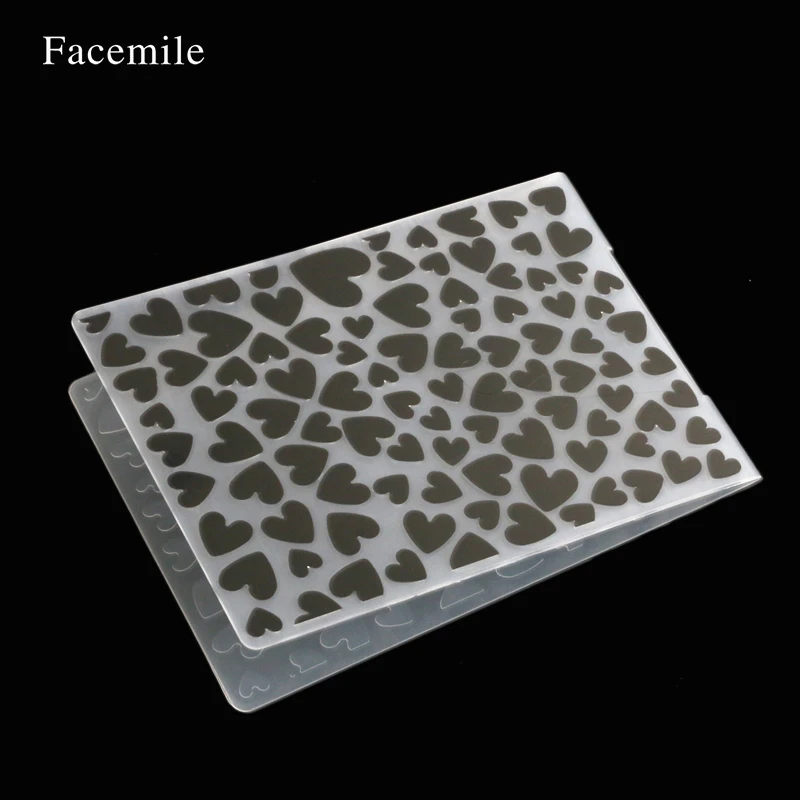 Facemile 1 шт. пластиковый подарок сердце точка звезда лай дерево текстура тиснение