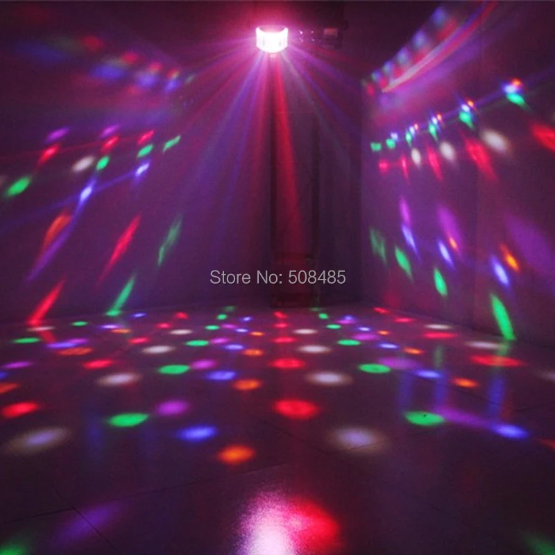 2018 новейшая СВЕТОДИОДНАЯ 4 в 1 лазерная вспышка Gobo Strobe butterfly шаблоны освещения DMX512