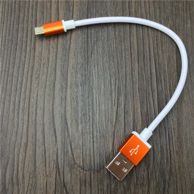Универсальный короткий 20 см Micro B Мужской USB кабель для передачи данных для смартфонов Android