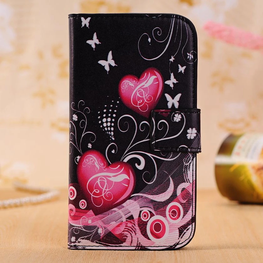 Luxury Flower Leather Wallet Case For Sony Xperia E3 D2203 D2243 Dual D2212 Shell Stand Fundas TPU Back Cover Phone Bag | Мобильные