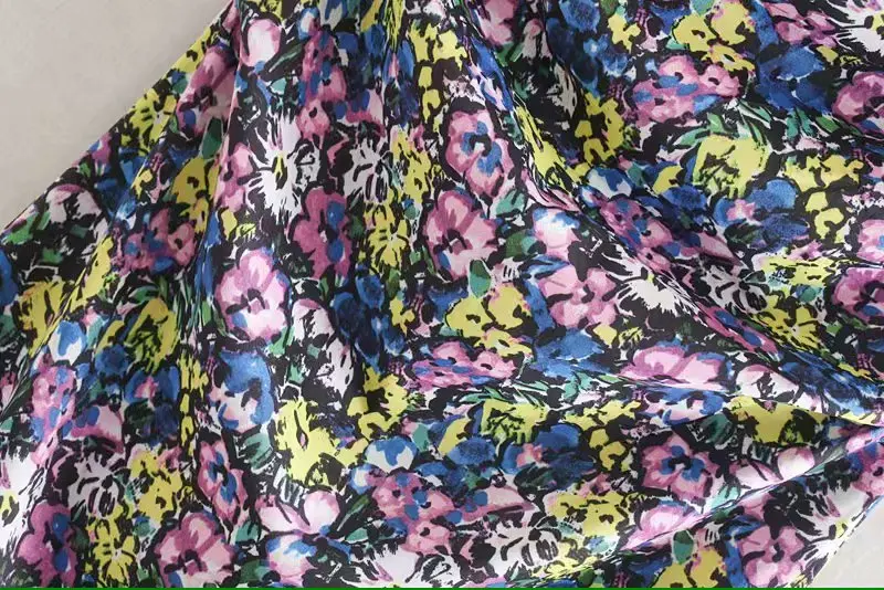 2019 новое женское элегантное платье с цветочным принтом без рукавов