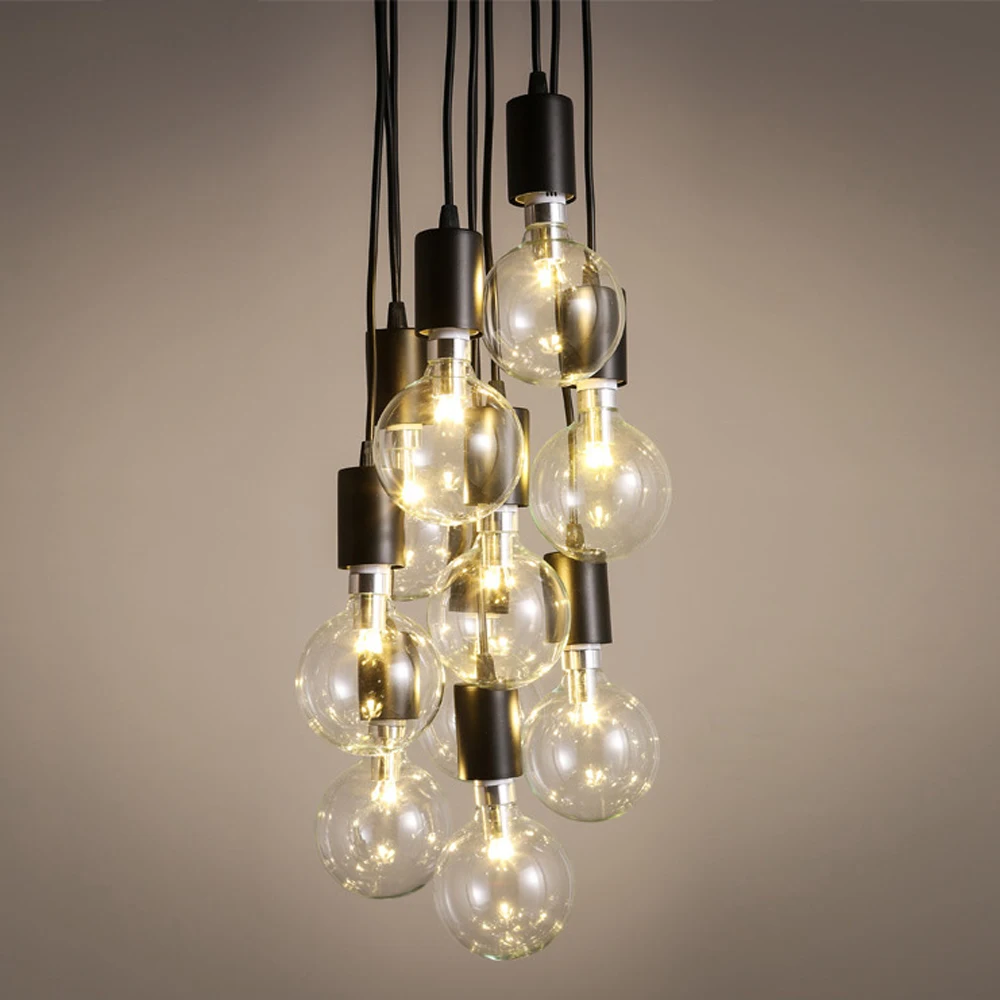 Nordic паук Винтаж подвесной светильник несколько Регулируемый Hanglamp E27 Edison luminarias