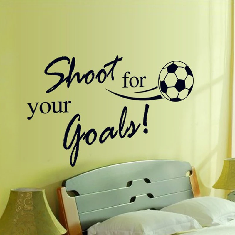 Наклейка на стену из ПВХ для игры в футбол | Дом и сад