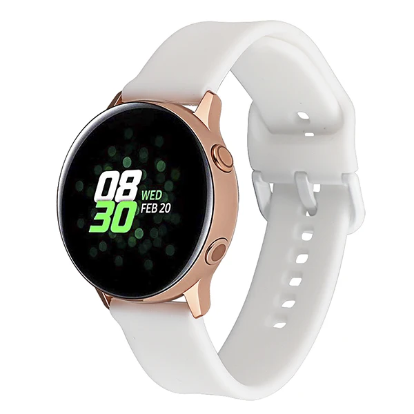 Белый 20 мм силиконовый ремешок для часов samsung Galaxy Watch 42 мм/gear Sport/Garmin Vivoactive 3/Vivoactive 3 Music/Forerunner 645 ремешок - Цвет: Белый