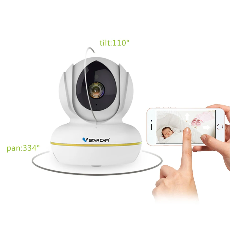 Беспроводная камера видеонаблюдения VStarcam C22S HD 1080P Wi Fi IP двусторонняя аудиосвязь