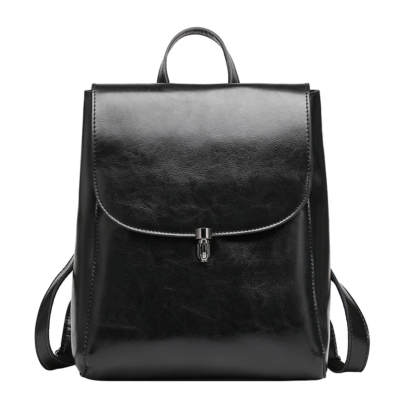 Масло наппа кожаный рюкзак через плечо в руку женские сумки 2019 Университетская