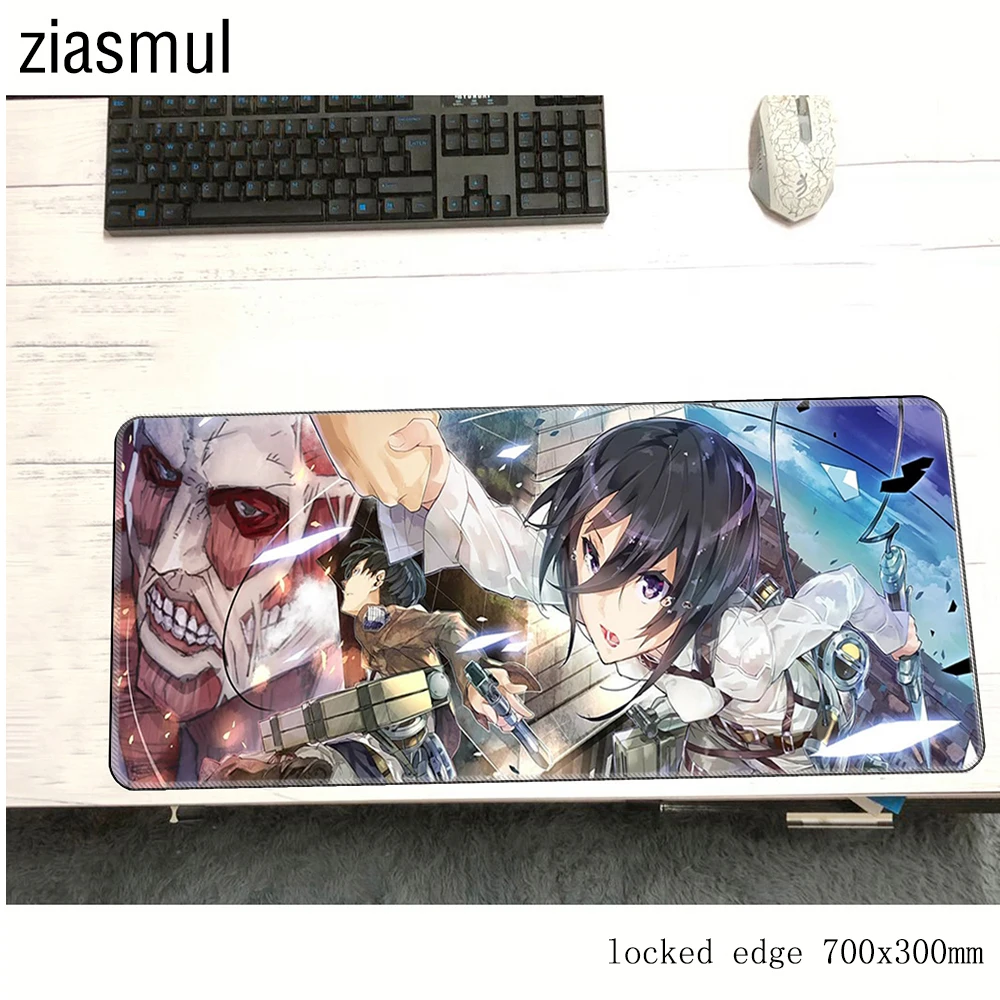 Коврик для мыши attack on titan padmouse 700x300 мм коврик notbook компьютерный модный игровой