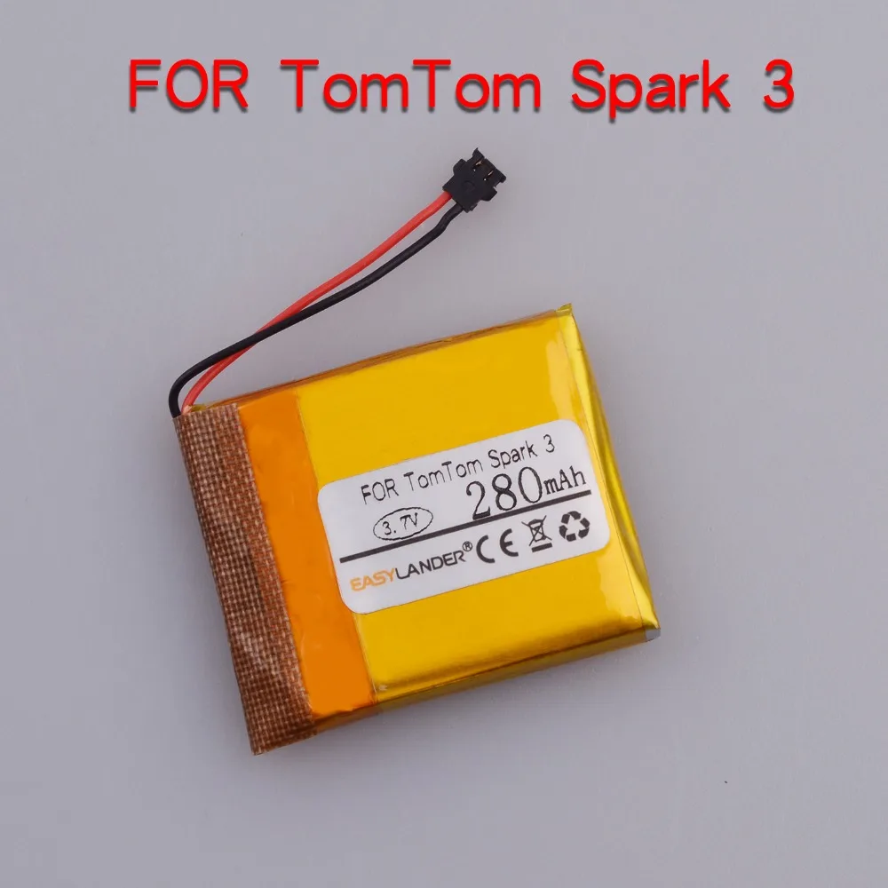 3 7 V 280mAh литий ионный аккумулятор для TomTom Spark Cardio II Смарт часы высокого качества