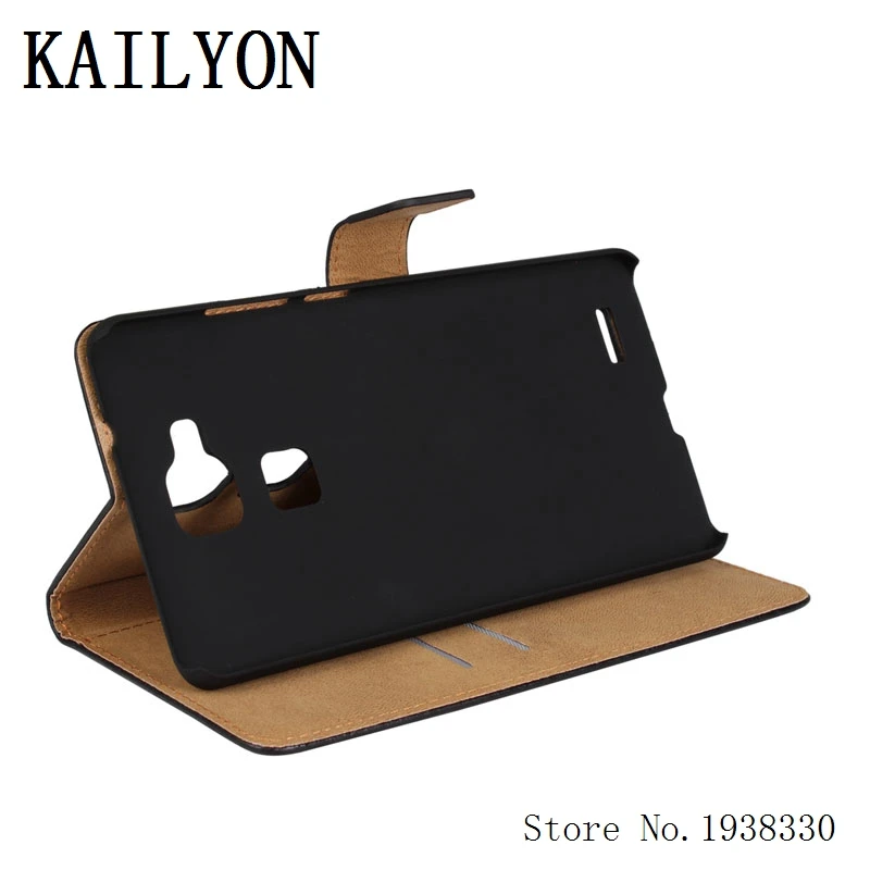 KAILYON For Huawei Mate7 Case Original Genuine Leather Ascend Mate 7 Phone Cover Flip Wallet Stand Bags With Car |