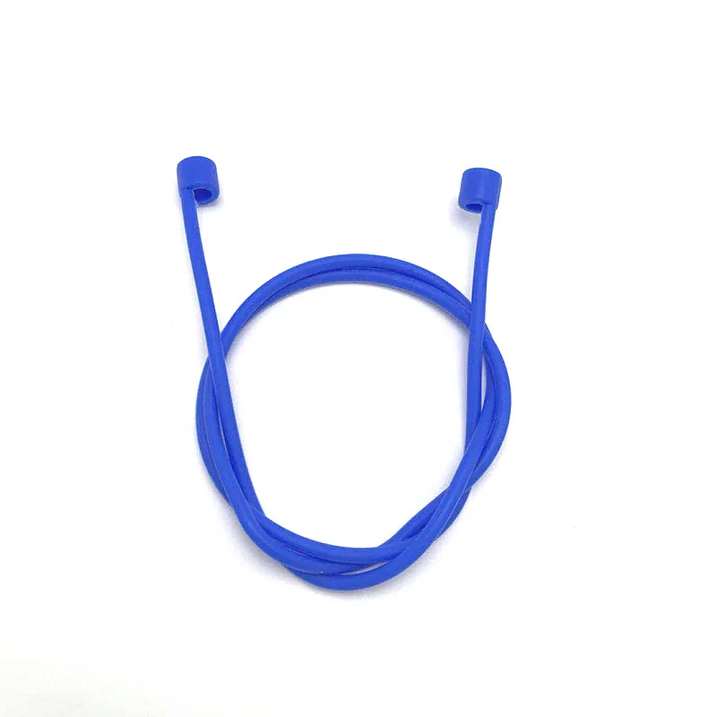 Blue Ремешок для наушников для Airpods анти-потеря ремень веревка для Bluetooth наушники силиконовый шнур-кабель - Цвет: Blue