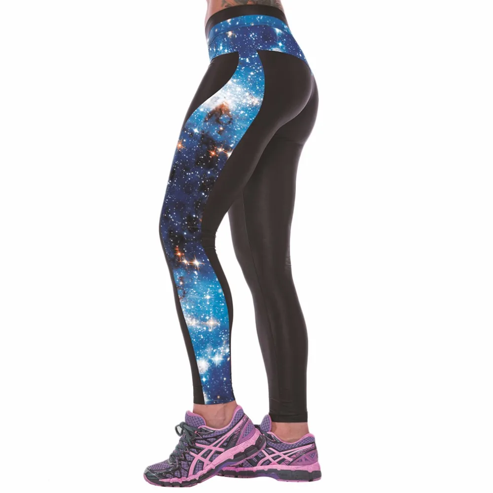 Женские YOGA Тренировки Тренажерный Зал Цифровой Печати Спортивные Брюки Фитнес