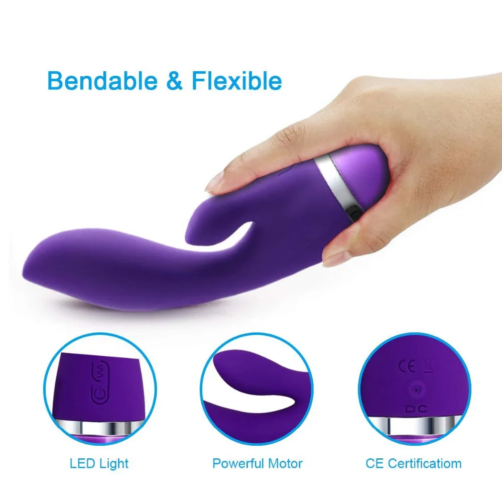 G Spot Rabbit Vibrator Sex Toy for Women Clitoris Stimulation Silicone Waterproof USB Rechargeable Adult Products | Красота и