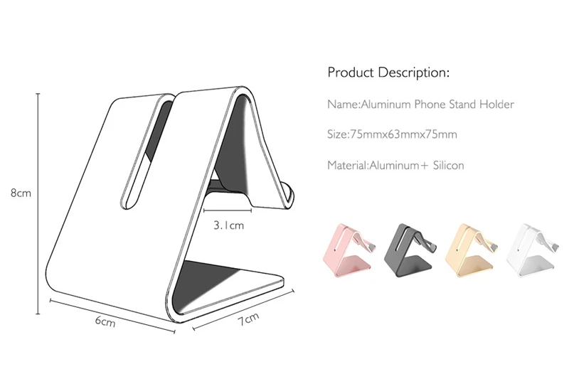 aluminum phone holder stand for redmi note 10 pro tablet desk phone holder for xiaomi redmi note 10 9 9t poco x3 m3 free global shipping