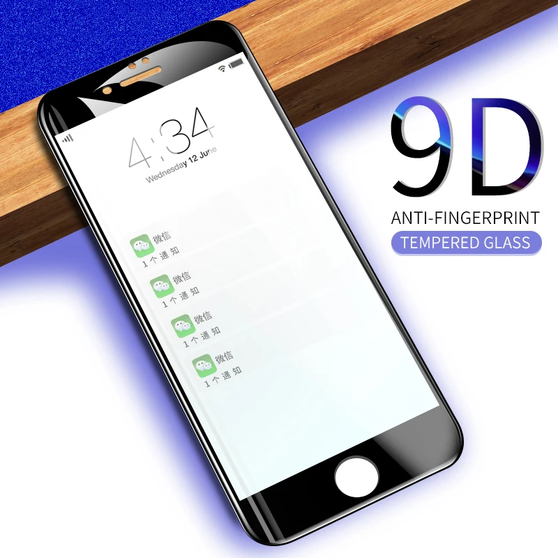 9D закаленное стекло для iPhone8 6 S 7 plus X на iphone7 8 R XS MAX защита экрана iPhone7 s Защита XR |