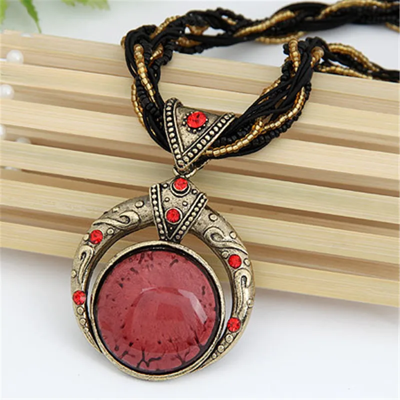 Лимонный ценный эффектный Макси чокер Винтаж Подвески из бисера воротник Boho