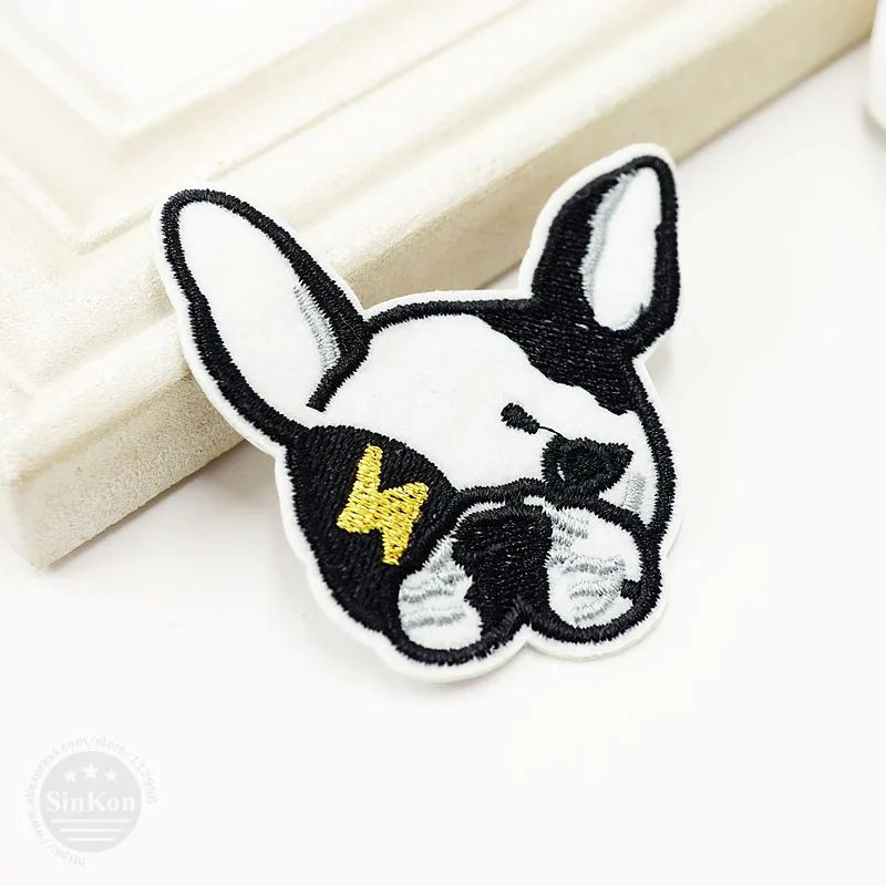 Dog (Size:6.0x6.0cm) DIY Iron On Patches Sewing Embroidered Applique Clothes Cartoon Garment Apparel Accessories Patch | Дом и сад