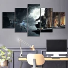 5 панелей HD фантастической художественной сцены игры Dishonored видео игры художественная Настенная роспись на холсте для Гостиная Настенный декор