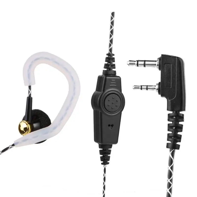 Новые 2 контактные наушники гарнитура с микрофоном для Kenwood KPG Baofeng UV 5R Walkie