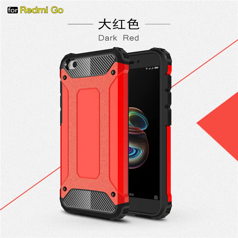 Чехол для Xiaomi Redmi Go из ТПУ и поликарбоната защитный чехол задней панели телефона