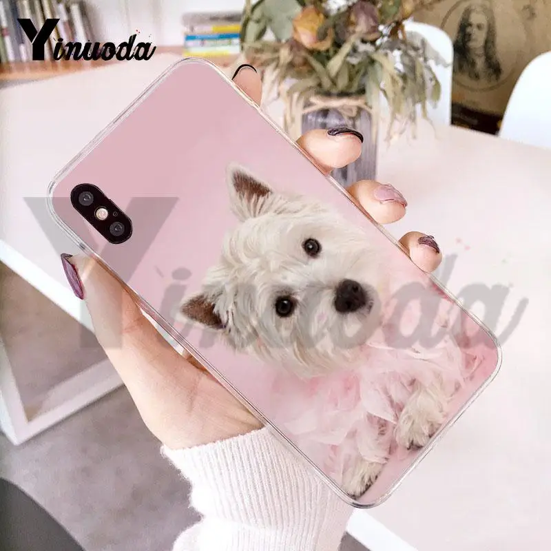 For iphone 13 7 6 X Case Westie Terrier Dog Puppy Highland Phone for 8 6S Plus 5 5S SE 5C XS XR | Мобильные телефоны и