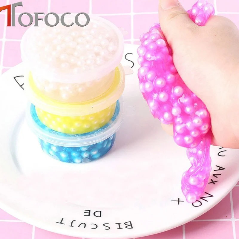 TOFOCO пушистая слизь Peal Foam Сделай Сам Хрустальное тесто антистресс шлама игрушка