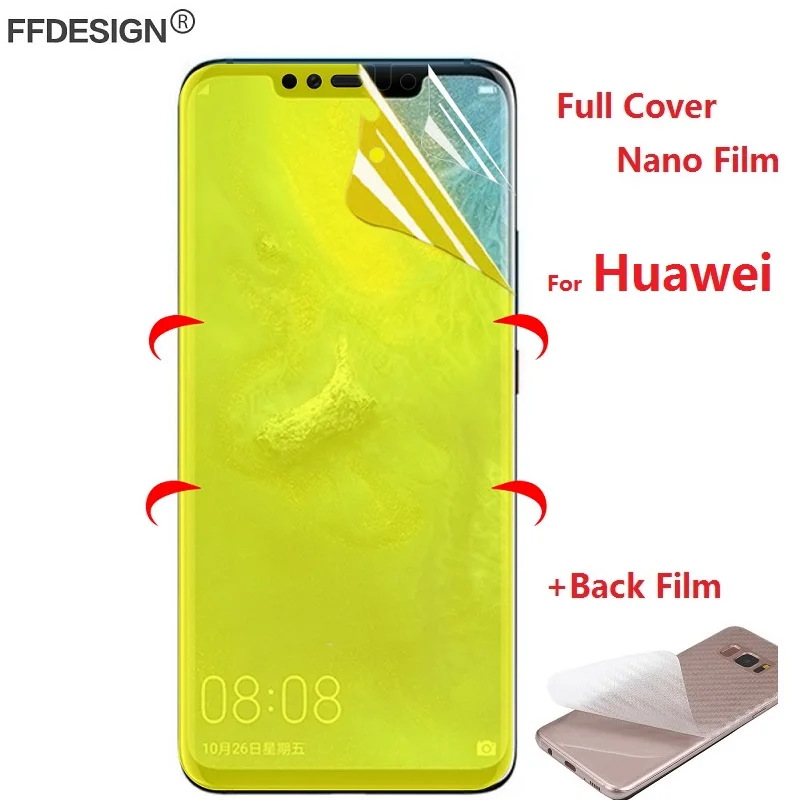 Защитная пленка для экрана из ТПУ и нано пленки Huawei Mate 20 Lite Pro 9 10 (не стекло)
