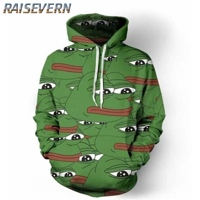Толстовка с капюшоном raisvern The Frog Eye Повседневная для мужчин и женщин спортивный