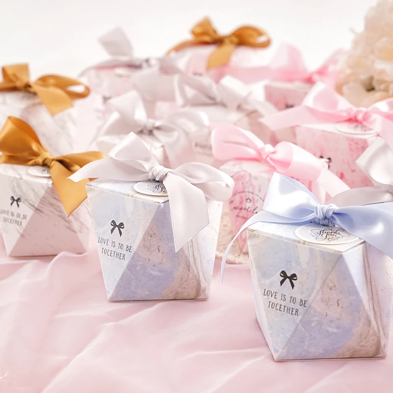 10 шт. с мраморным узором роскошная коробка для конфет коробки casamento обручальное