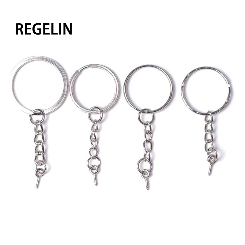 REGELIN Резьбовые Штифты для глаз брелок сплит кольцо Брелки 20 шт./лот DIY ретро модные