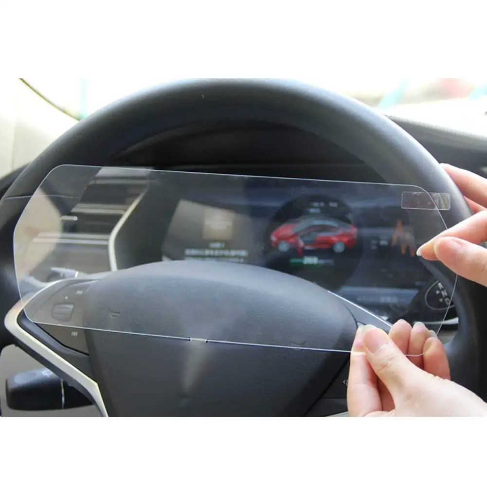 High Quality Car Navigation Dash Panel Tempered Glass Screen Protector For Tesla Model S / X Free Shipping | Автомобили и