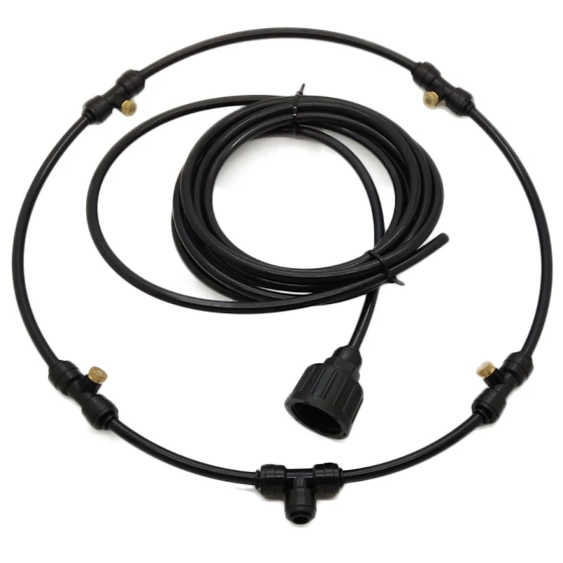 

S009 DIY PE Fan Ring Kit With Small Pump For Low Pressure Misting Cooling System