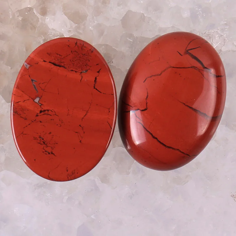 

2 шт./партия, женские кабошоны из красного радужного камня, 30 х22 мм